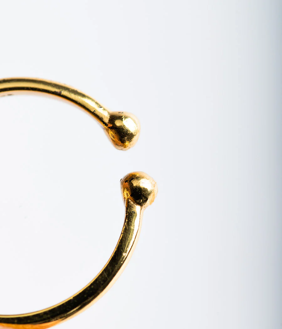 3-Stone Amethyst Gold Plated Ring - Image 7