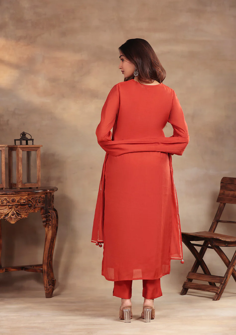 Amber Glow Handwork Suit Set - Image 5