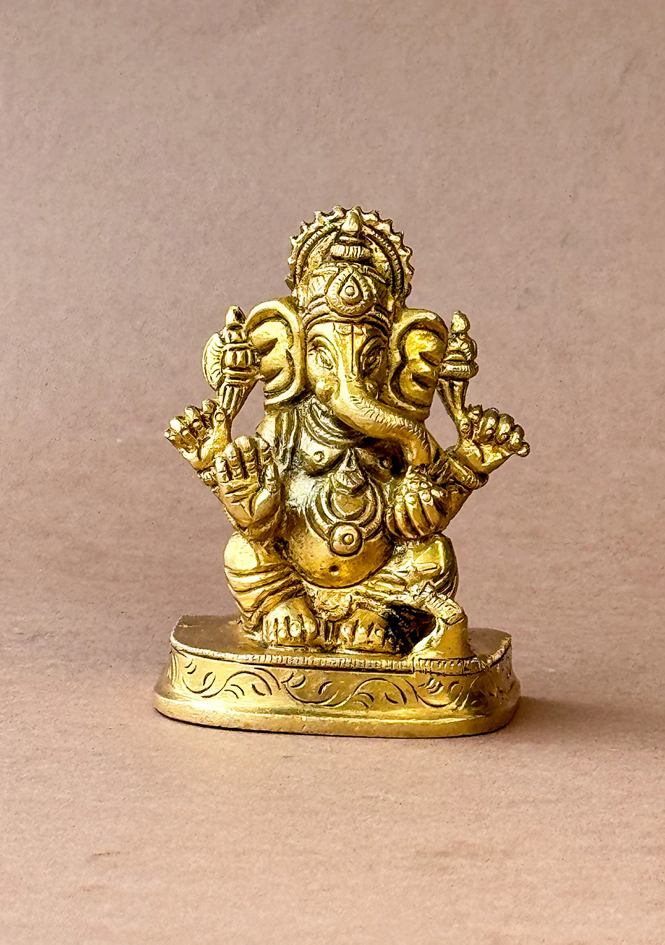 Antique Brass Auspicious Ganesha