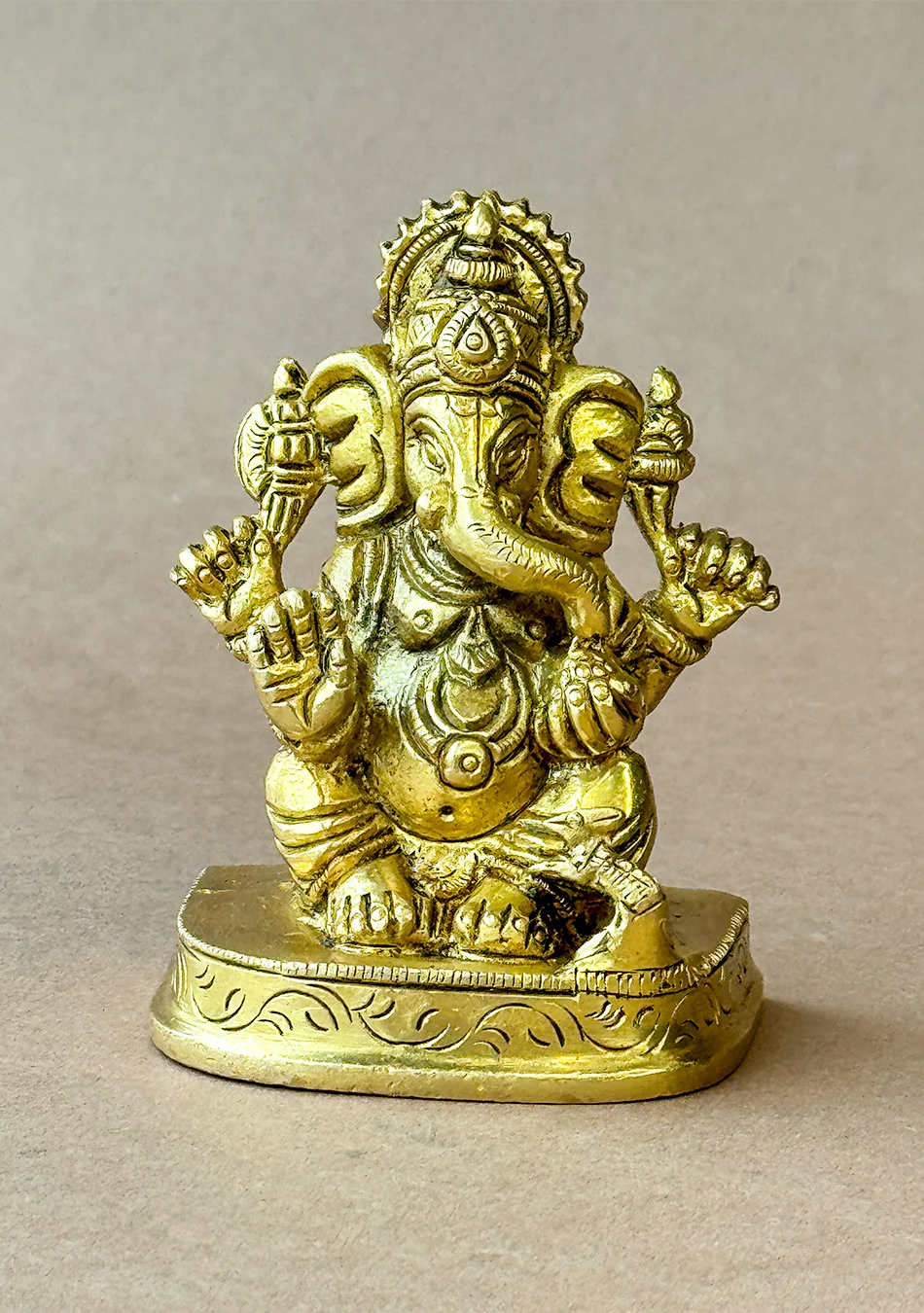 Antique Brass Auspicious Ganesha - Image 6