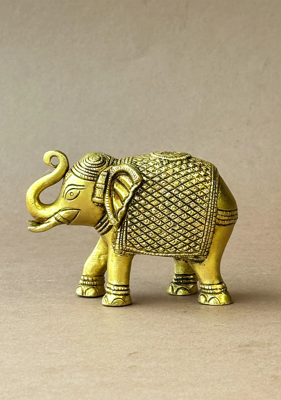 Antique Brass Maharaja Elephant - Image 10