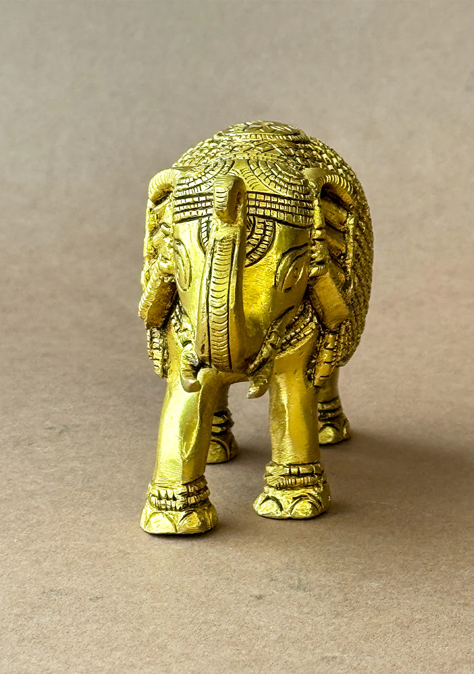 Antique Brass Maharaja Elephant - Image 7