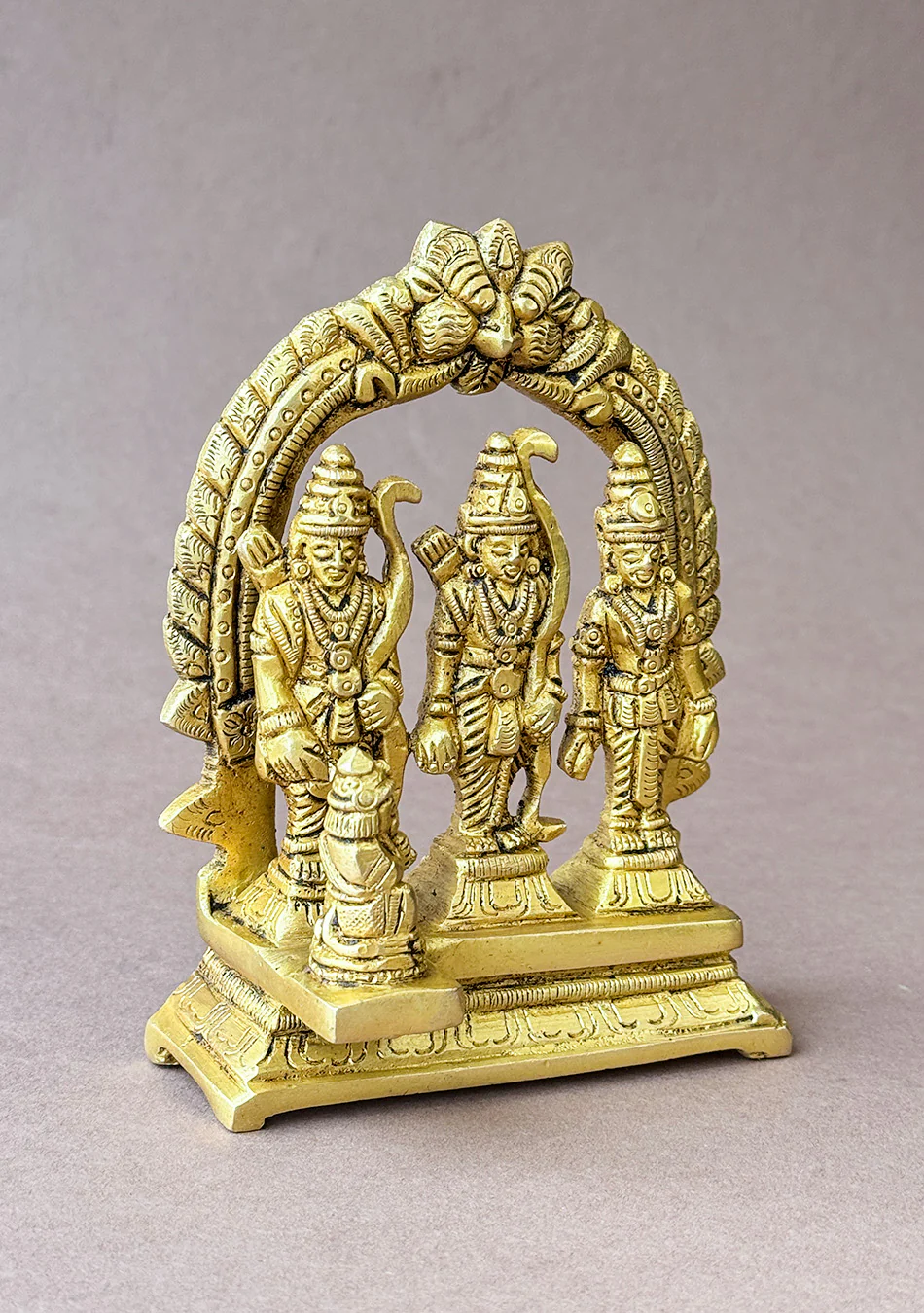 Antique Brass Ram Darbar - Image 2