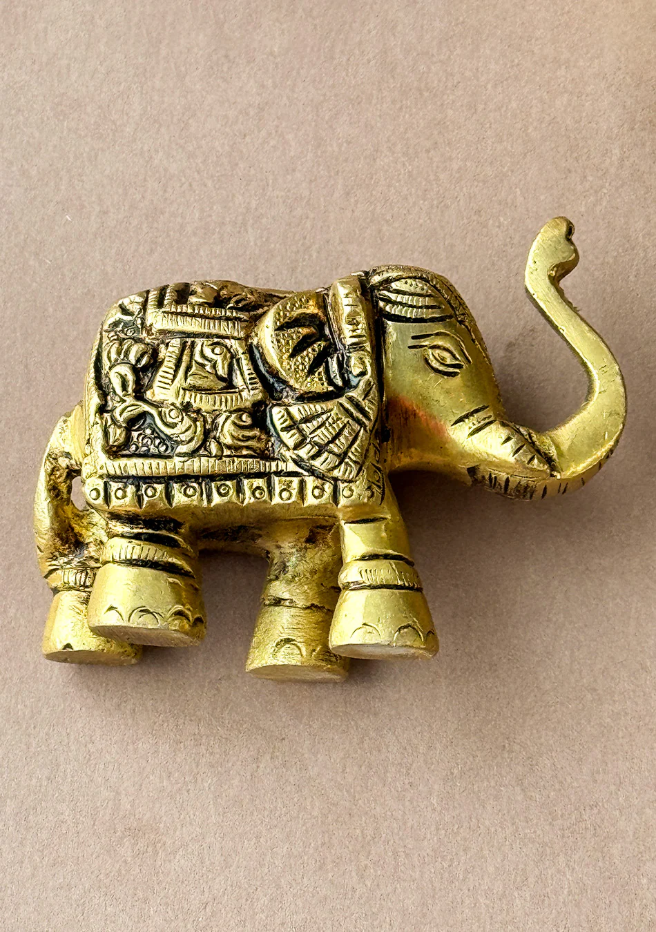 Antique Brass Royal Elephant Duo - Image 11