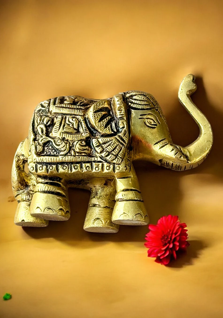 Antique Brass Royal Elephant Duo - Image 4