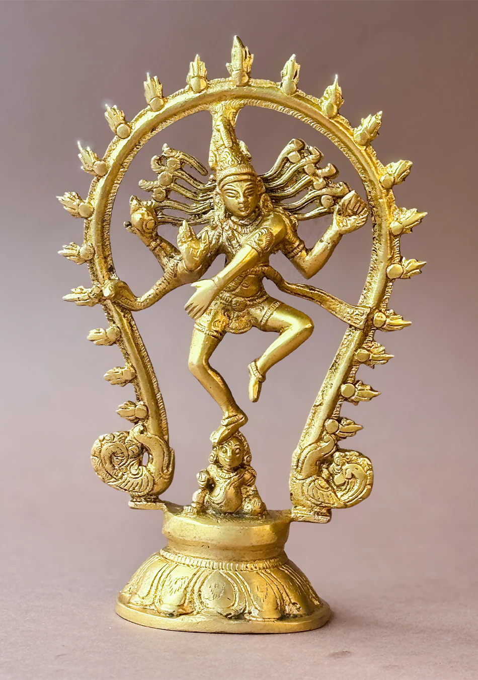 Antique Brass Shiva Nataraj - Image 10