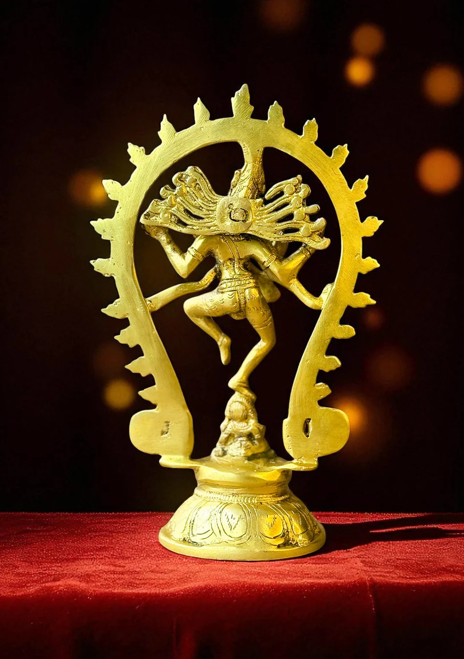 Antique Brass Shiva Nataraj - Image 2