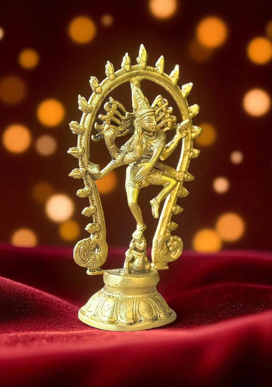 Antique Brass Shiva Nataraj - Image 4