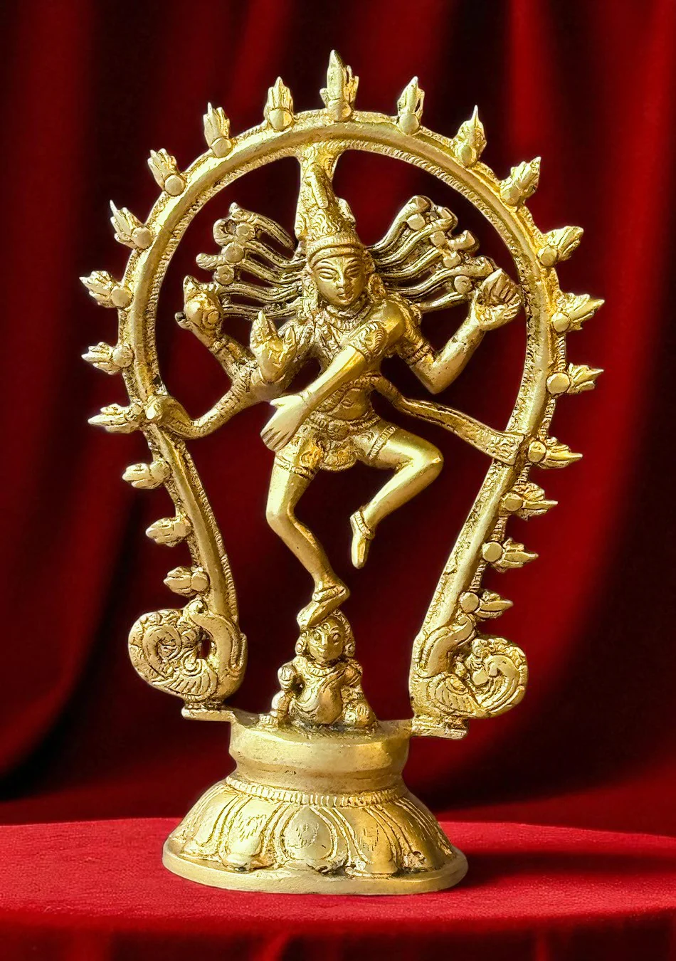 Antique Brass Shiva Nataraj - Image 5