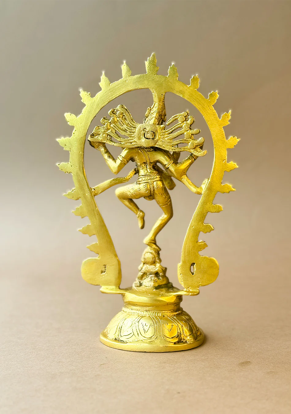 Antique Brass Shiva Nataraj - Image 7