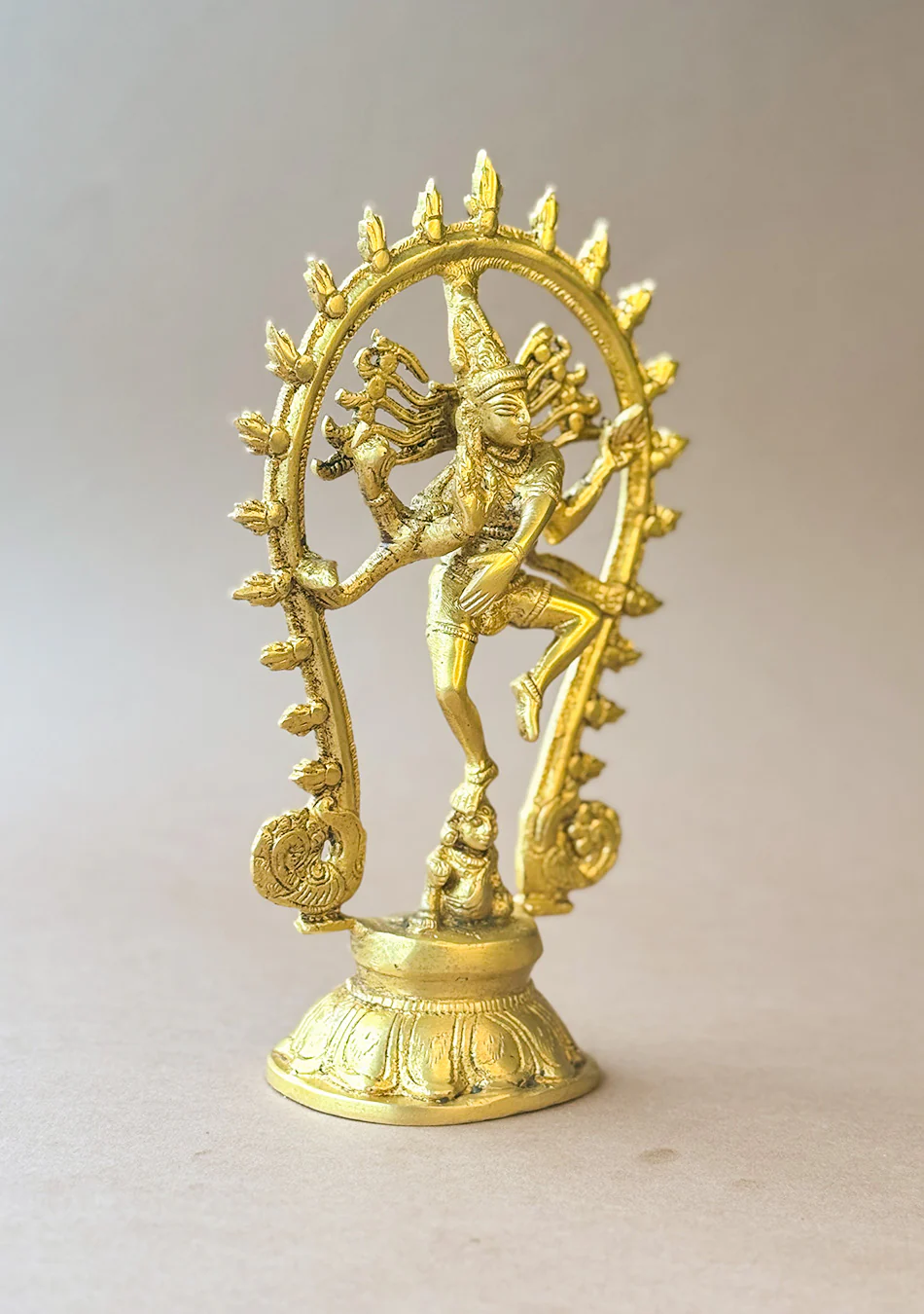 Antique Brass Shiva Nataraj - Image 9