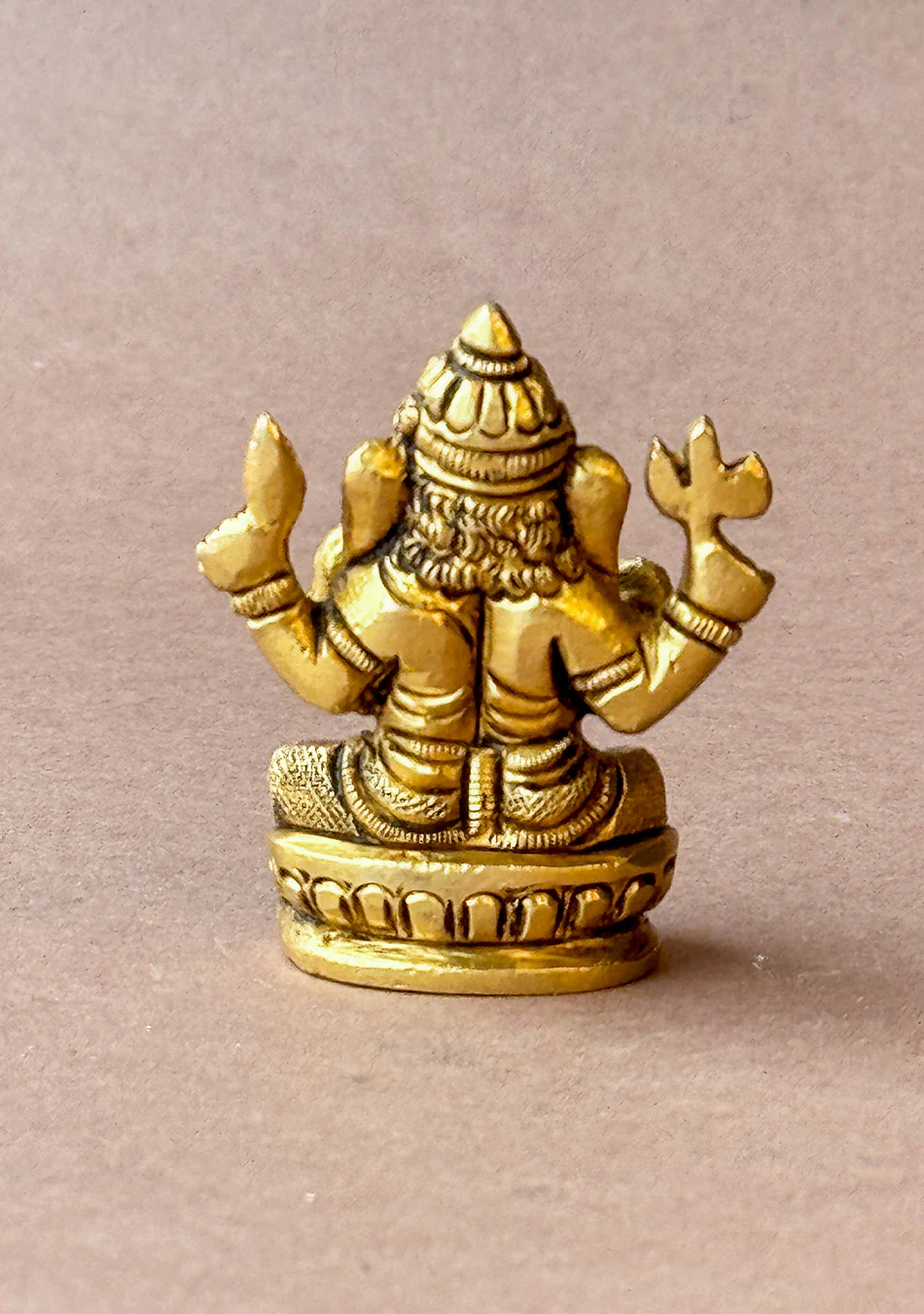 Antique Brass Siddhi Vinayak Idol - Image 5