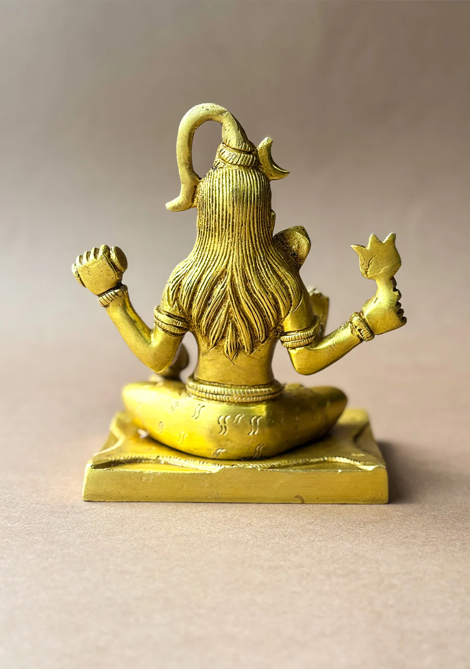 Antique Brass Sitting Shiva - Image 8