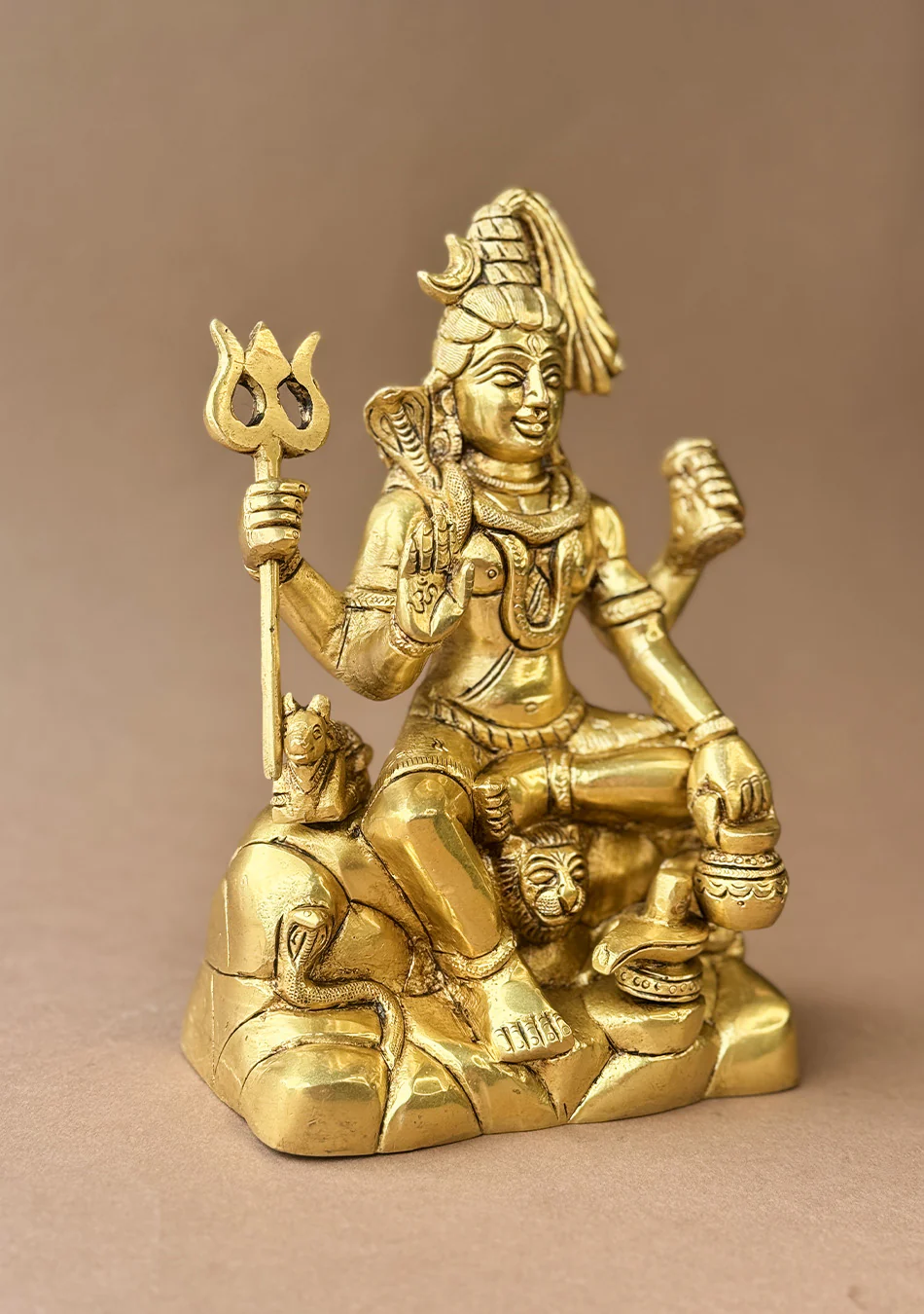 Antique Brass Tapasvi Mahadev - Image 2