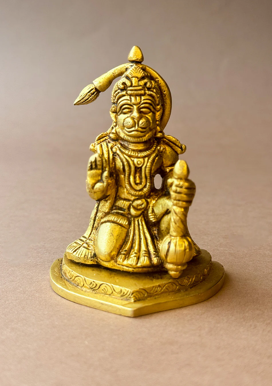 Antique Brass Veer Hanuman - Image 4