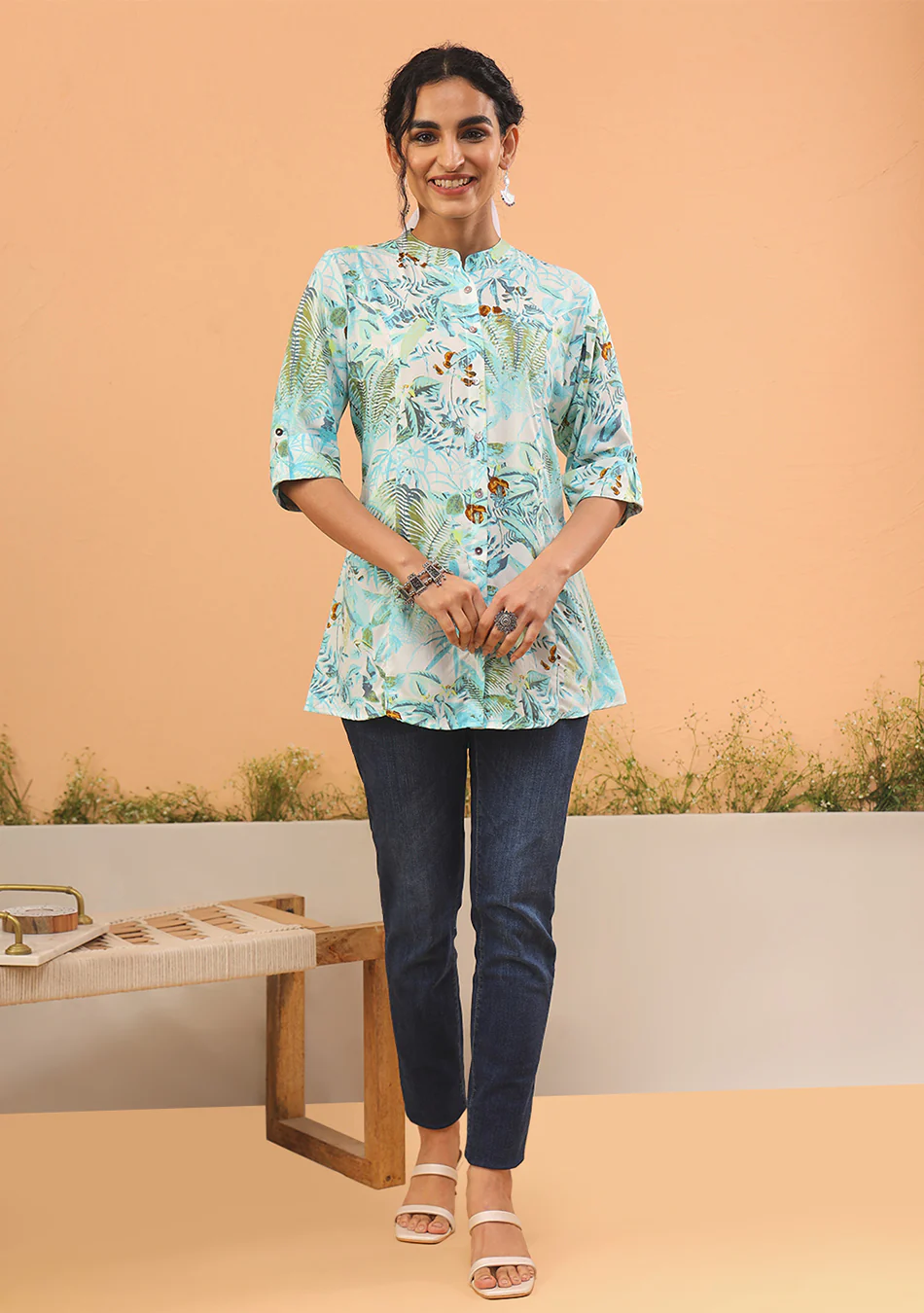 Aravalii Azure Tropique Shirt - Image 7