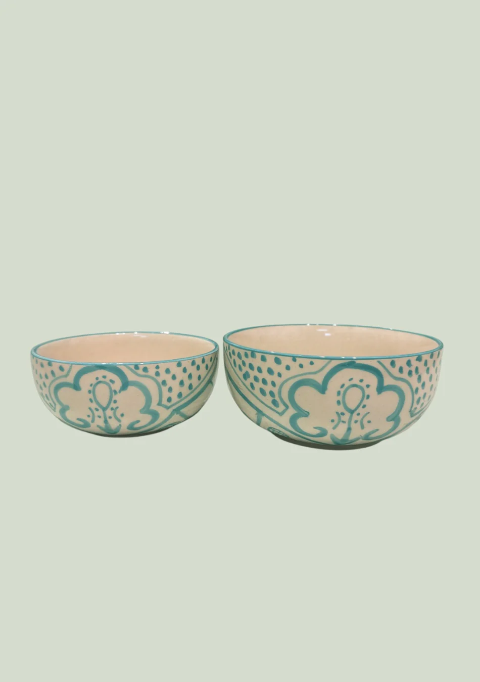 Aquamarine Mandala Bowls set