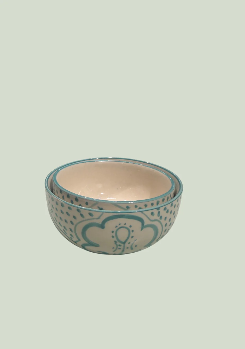 Aquamarine Mandala Bowls set - Image 3