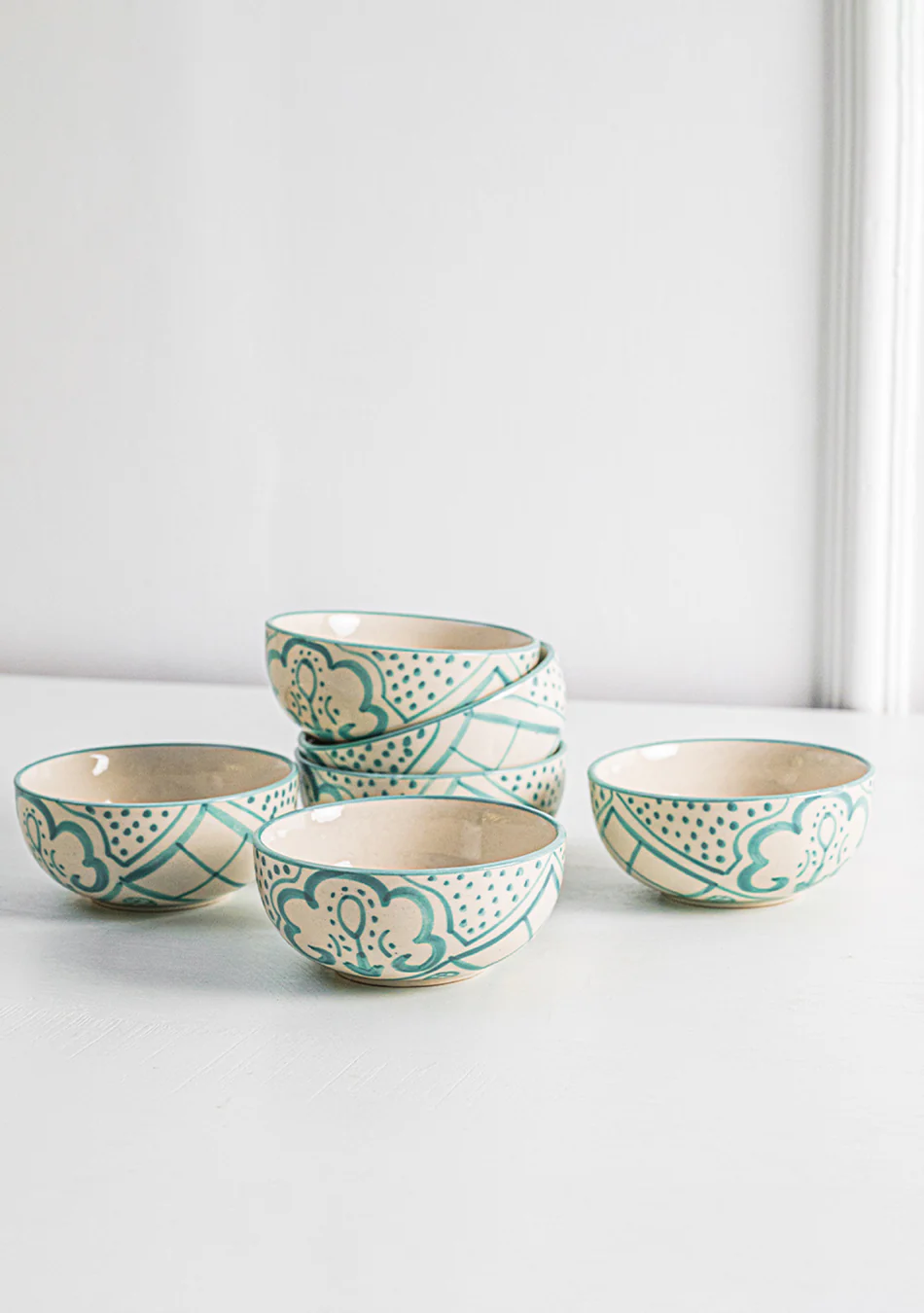 Aquamarine Mandala Dinnerset - Set of 14 - Image 5