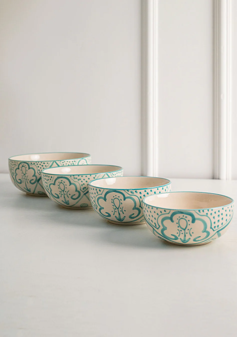Aquamarine Mandala Soup Bowls - Image 4