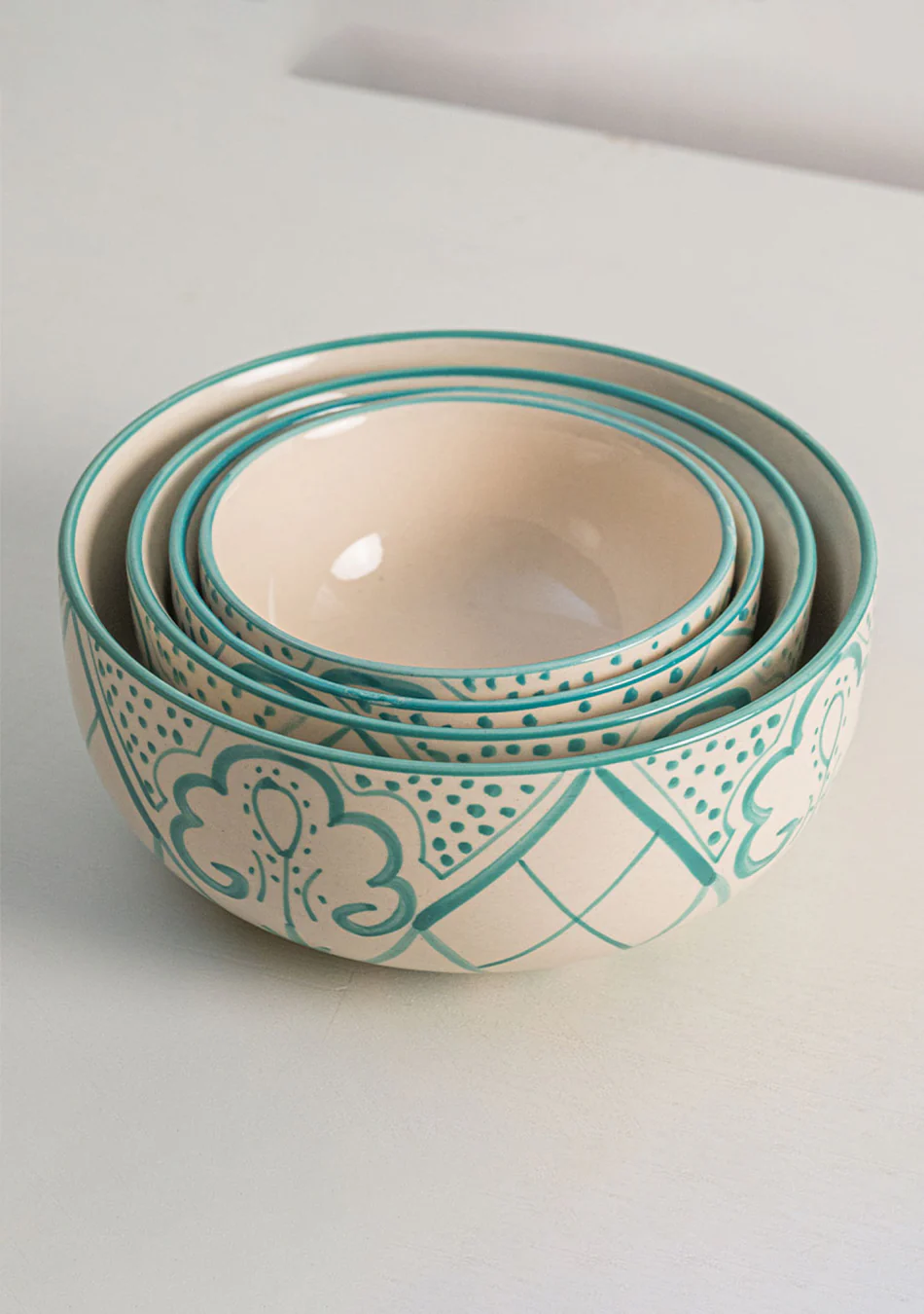 Aquamarine Mandala Soup Bowls - Image 5
