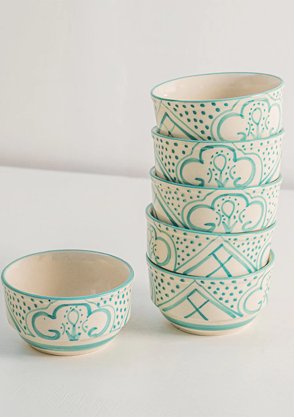 Aquamarine Mandala Soup Bowls - Image 6