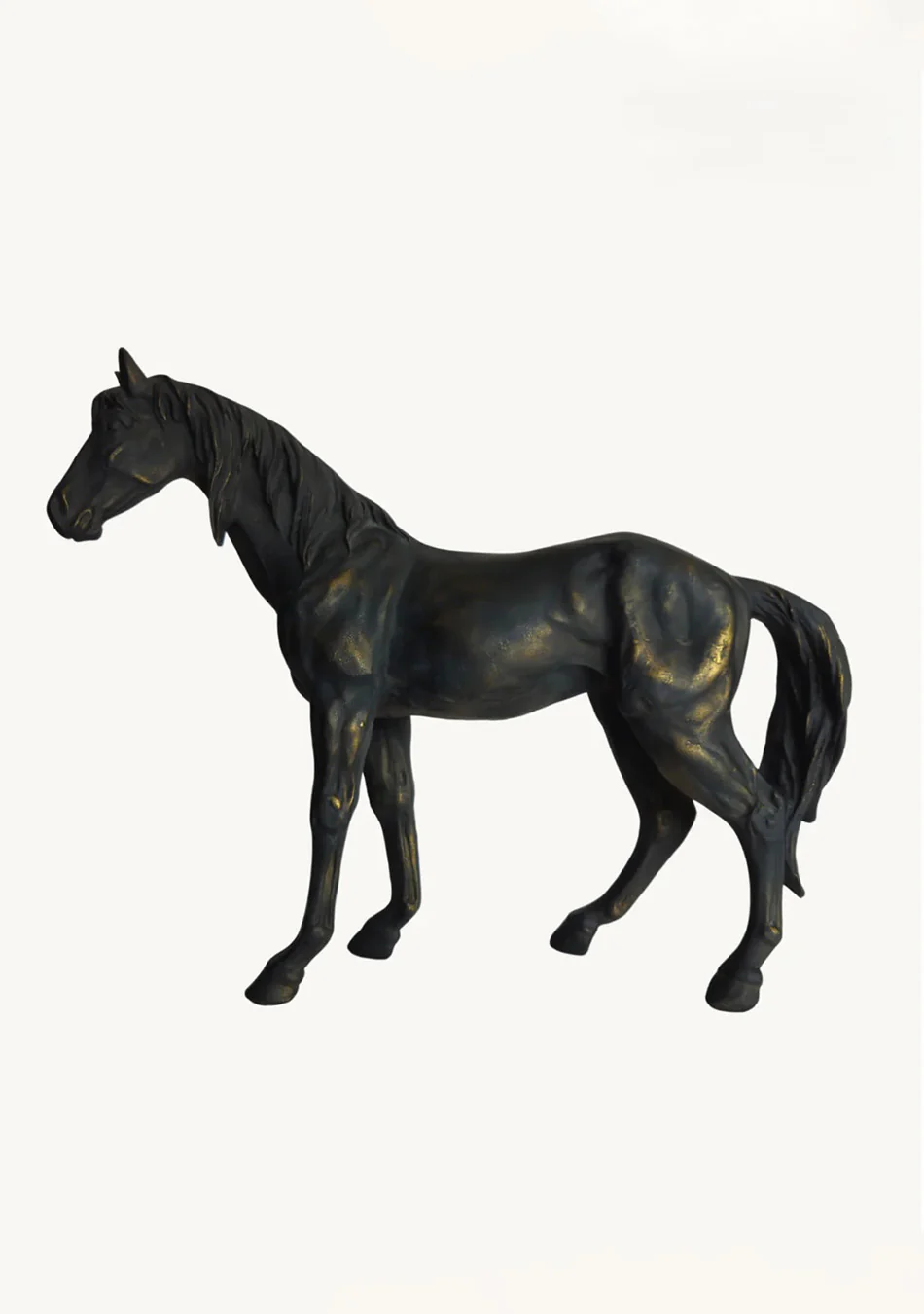 Aravalii Vintage Black Stallion Figurine - Image 4
