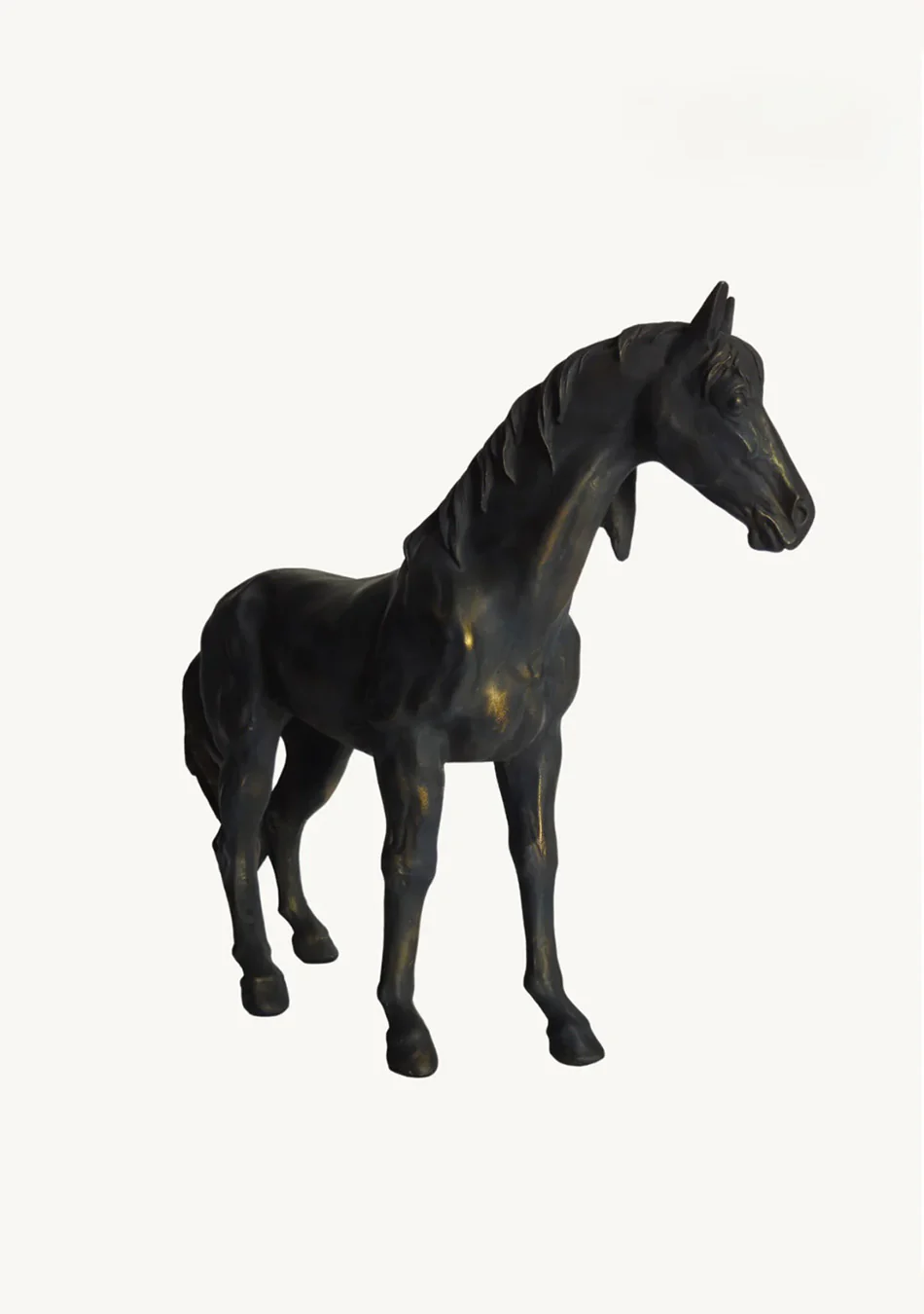 Aravalii Vintage Black Stallion Figurine - Image 5