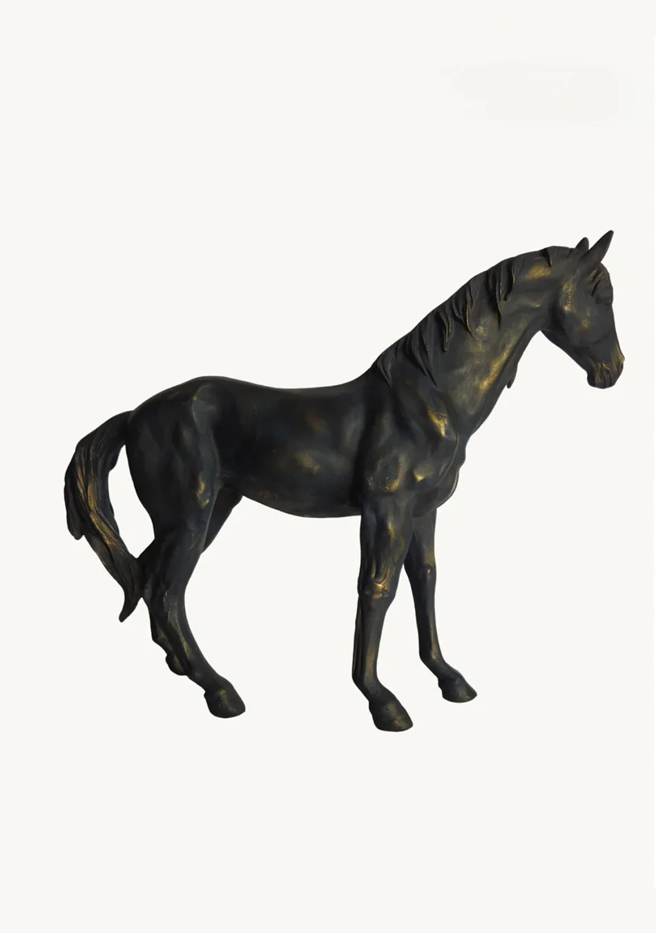 Aravalii Vintage Black Stallion Figurine - Image 7