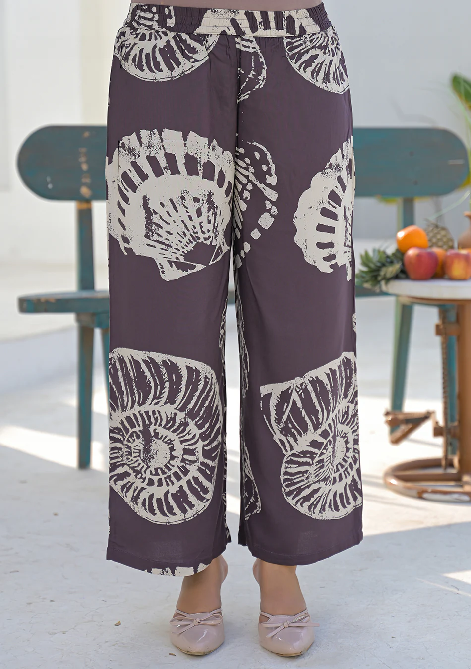 Aravalii Earth Brown Shell Print Co-ord set - Image 9