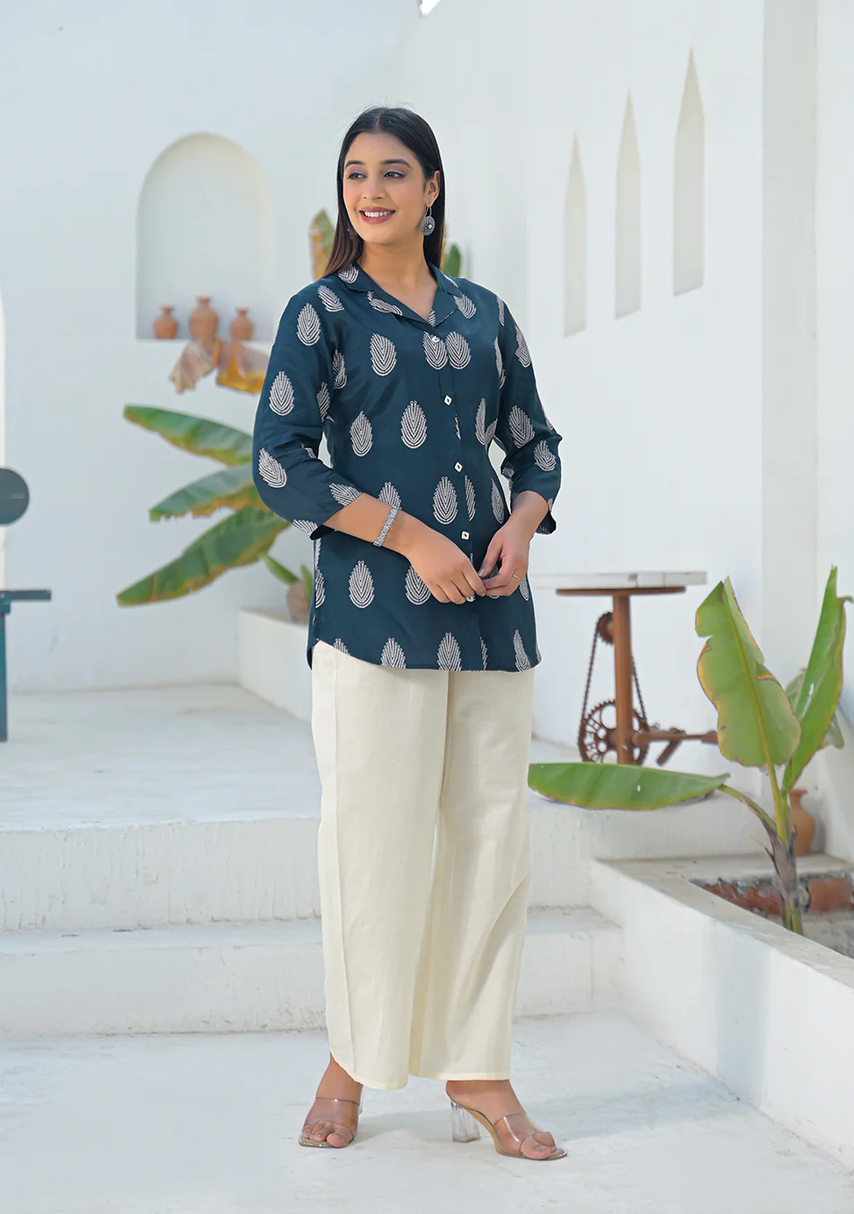 Aravalii Indigo Leaf Top - Image 6