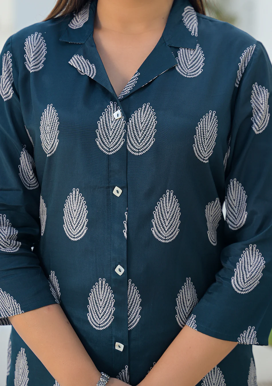 Aravalii Indigo Leaf Top - Image 8
