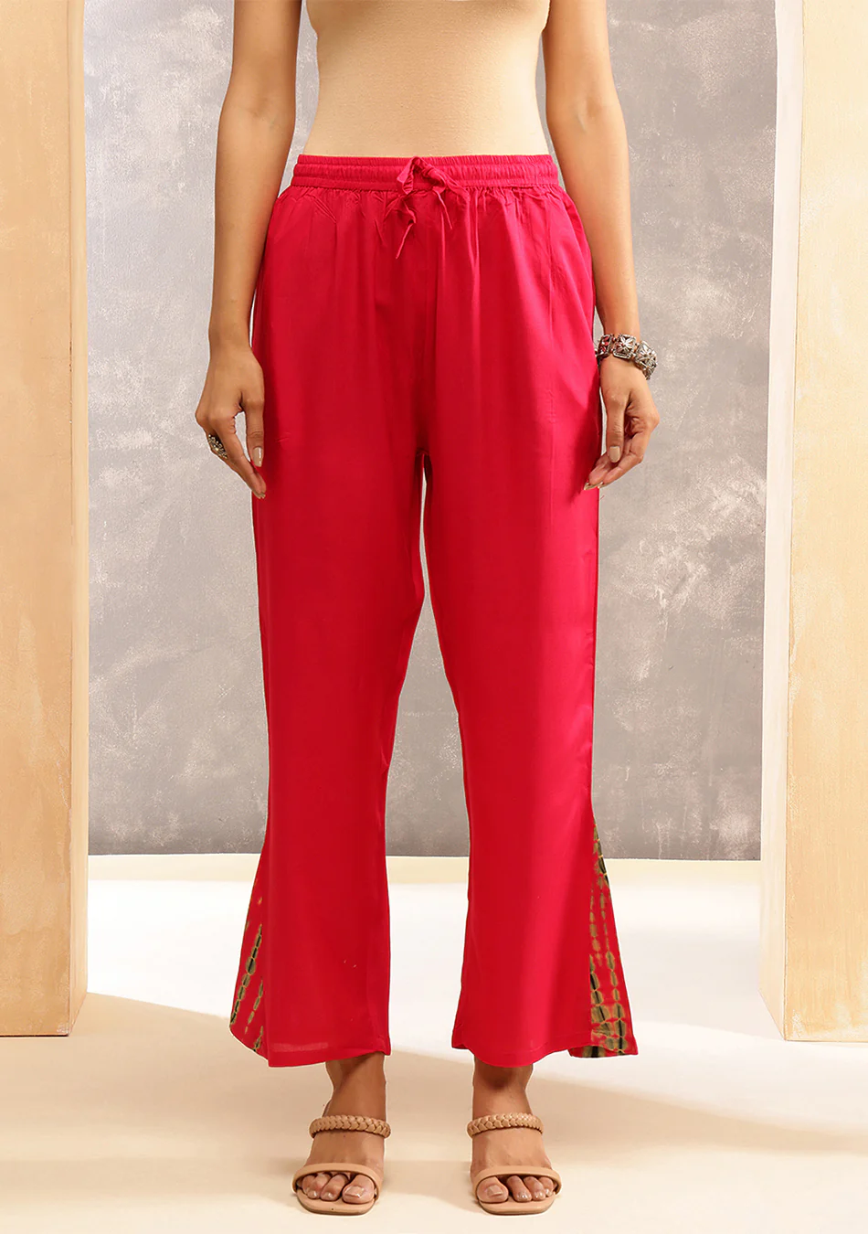 Aravalii Magenta Shibori Luxe Co-ord Set - Image 14