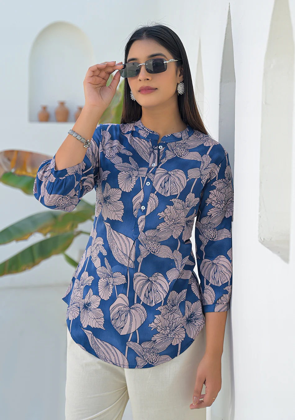 Aravalii Midnight Fleur Top - Image 3