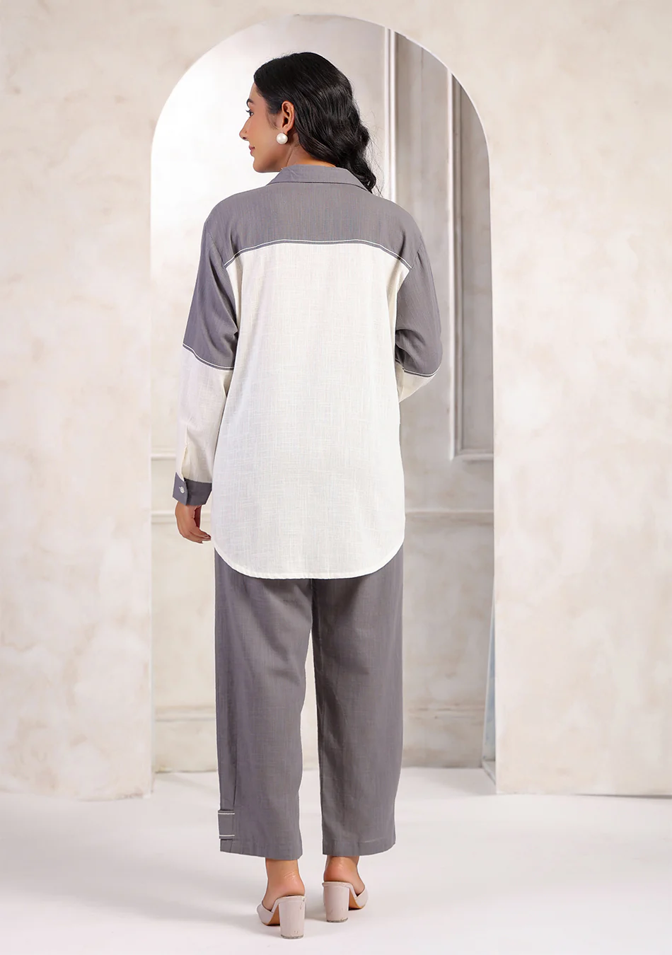 ARAVALII Monochrome Calm Co-ord Set - Image 11
