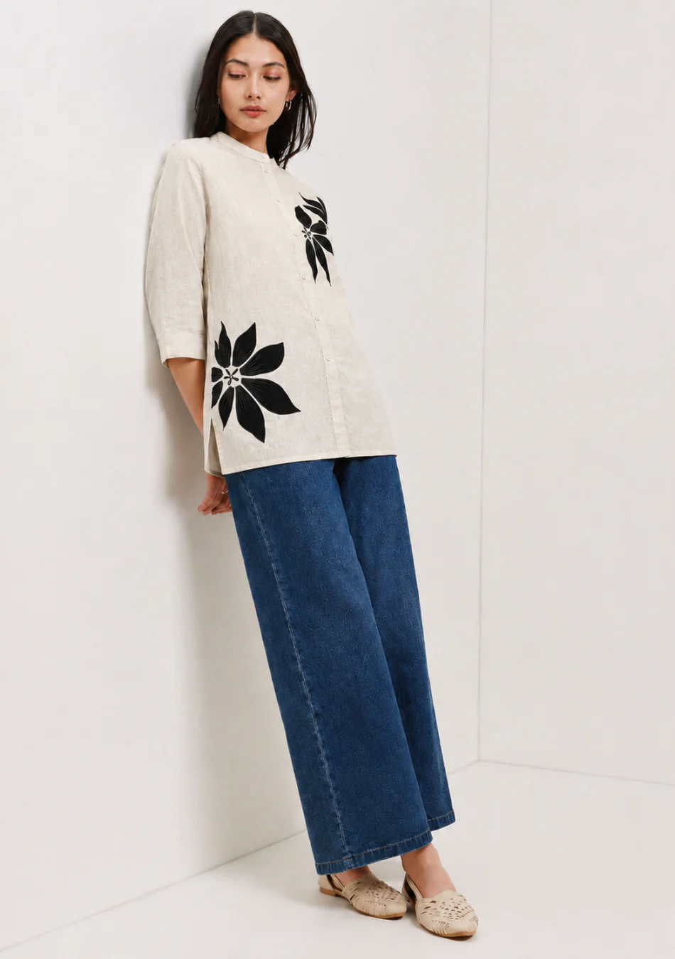 Aravalii Noir Petal Top - Image 2