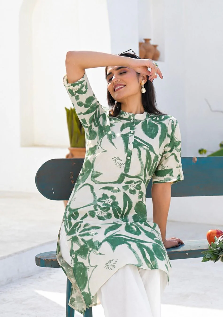 Aravalii Paradise Leaf Kurta - Image 5