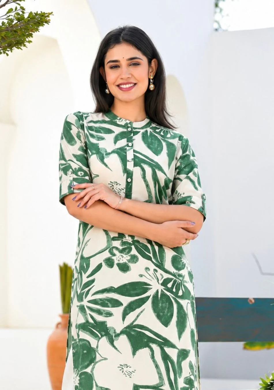 Aravalii Paradise Leaf Kurta - Image 8