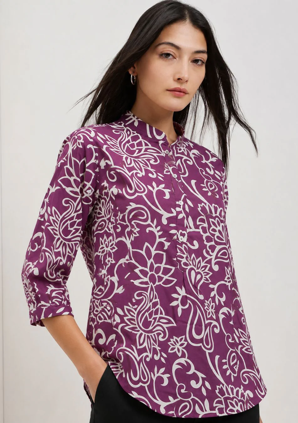 Aravalii Plum Royale Top