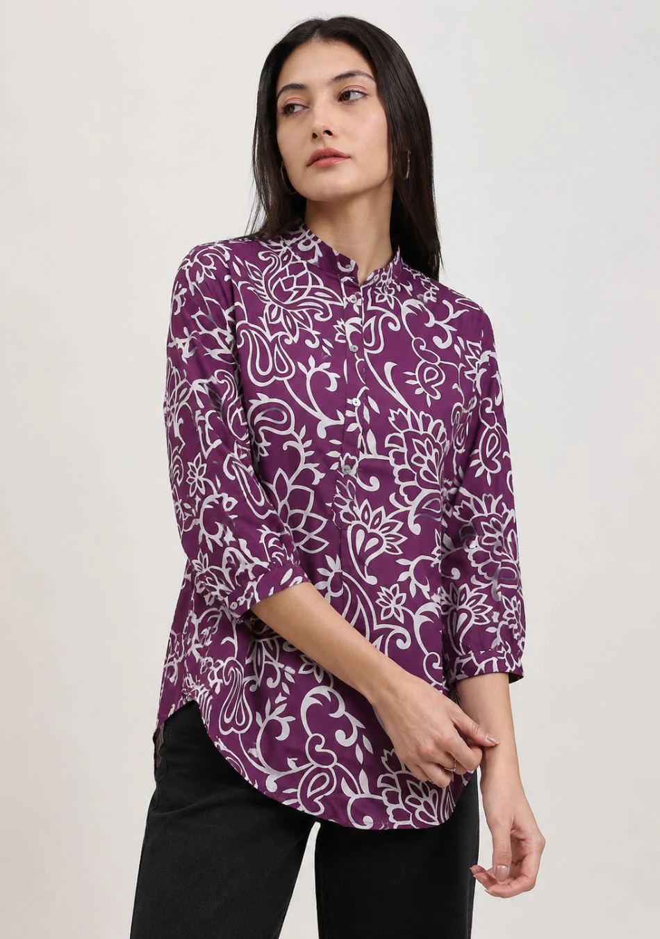 Aravalii Plum Royale Top - Image 6