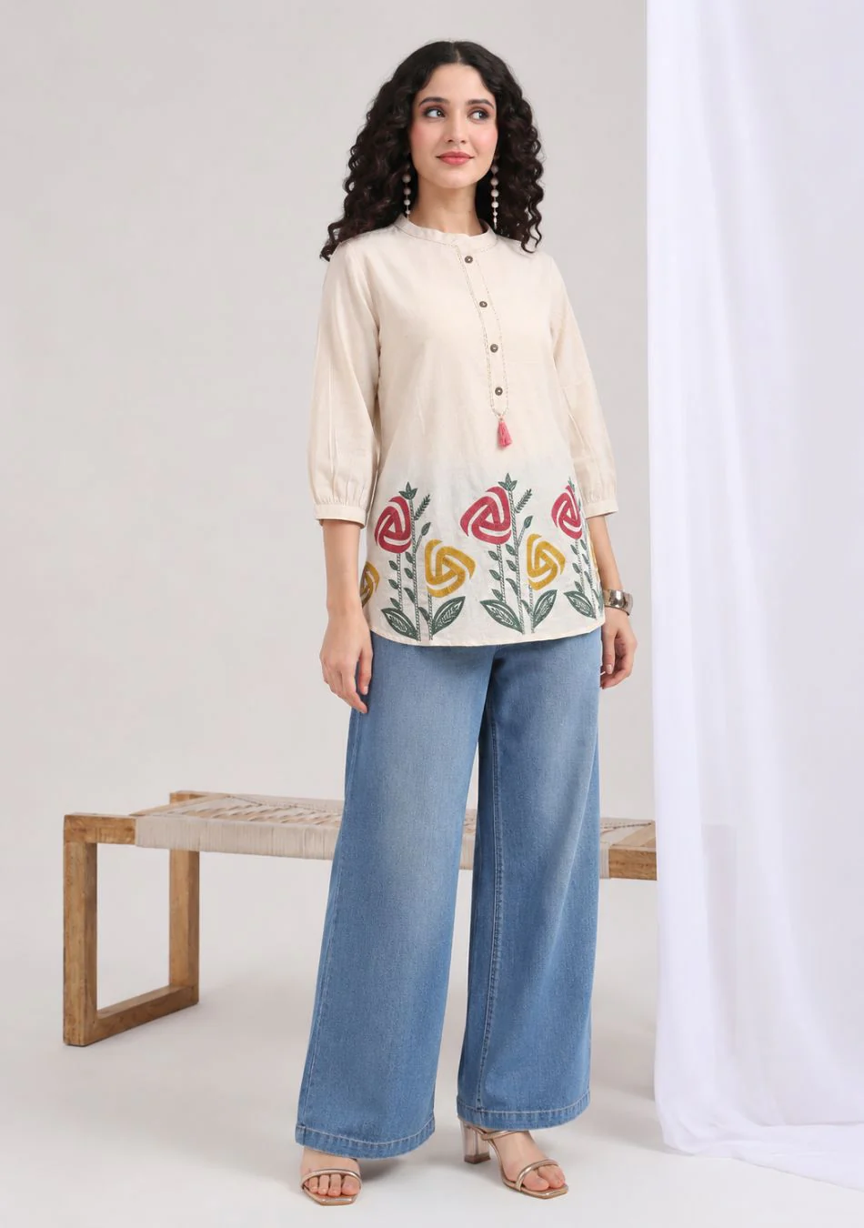 Aravalii Rose Meadow Top - Image 3