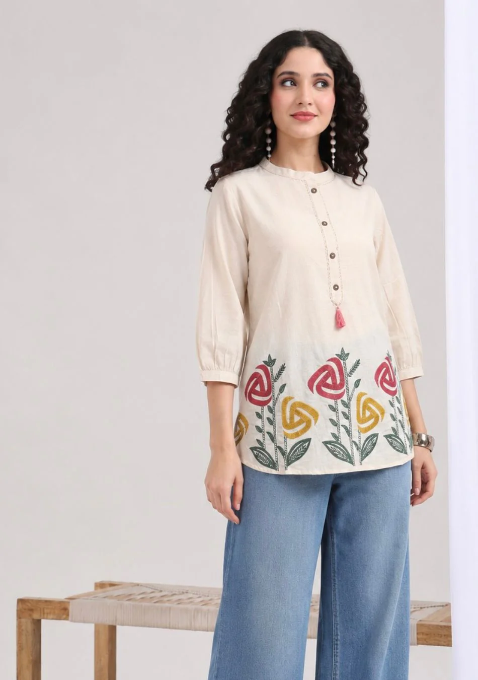 Aravalii Rose Meadow Top - Image 4