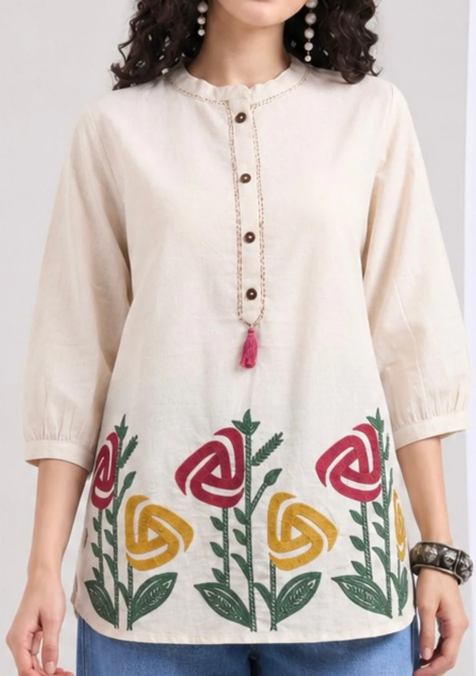 Aravalii Rose Meadow Top - Image 5