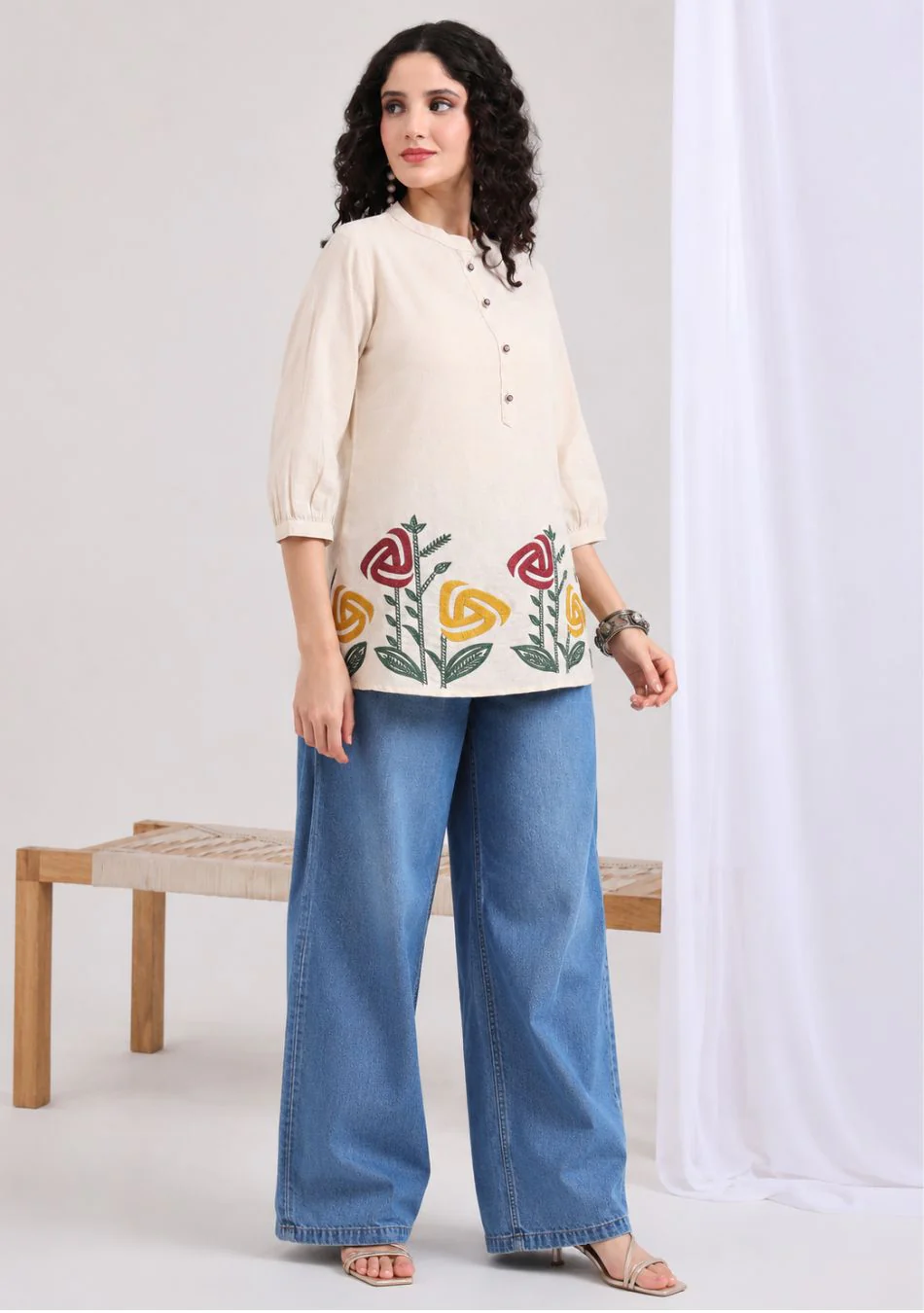 Aravalii Rose Meadow Top - Image 7