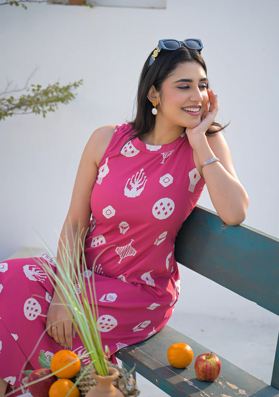 Aravalii Rose Pink Heritage Motif Co-ord Set - Image 7
