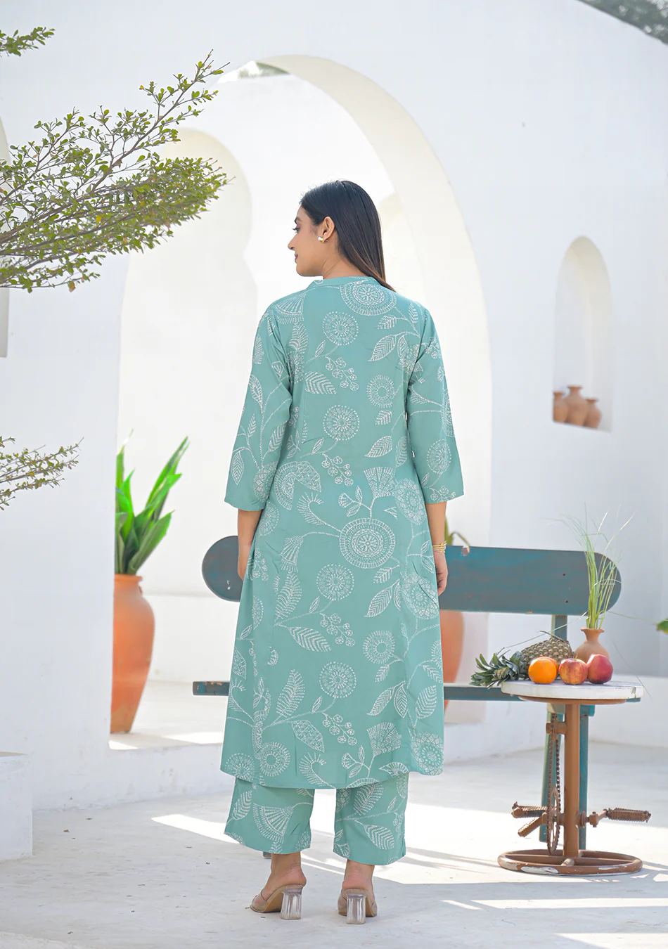 Aravalii Sage Green Floral Print Co-ord set - Image 6