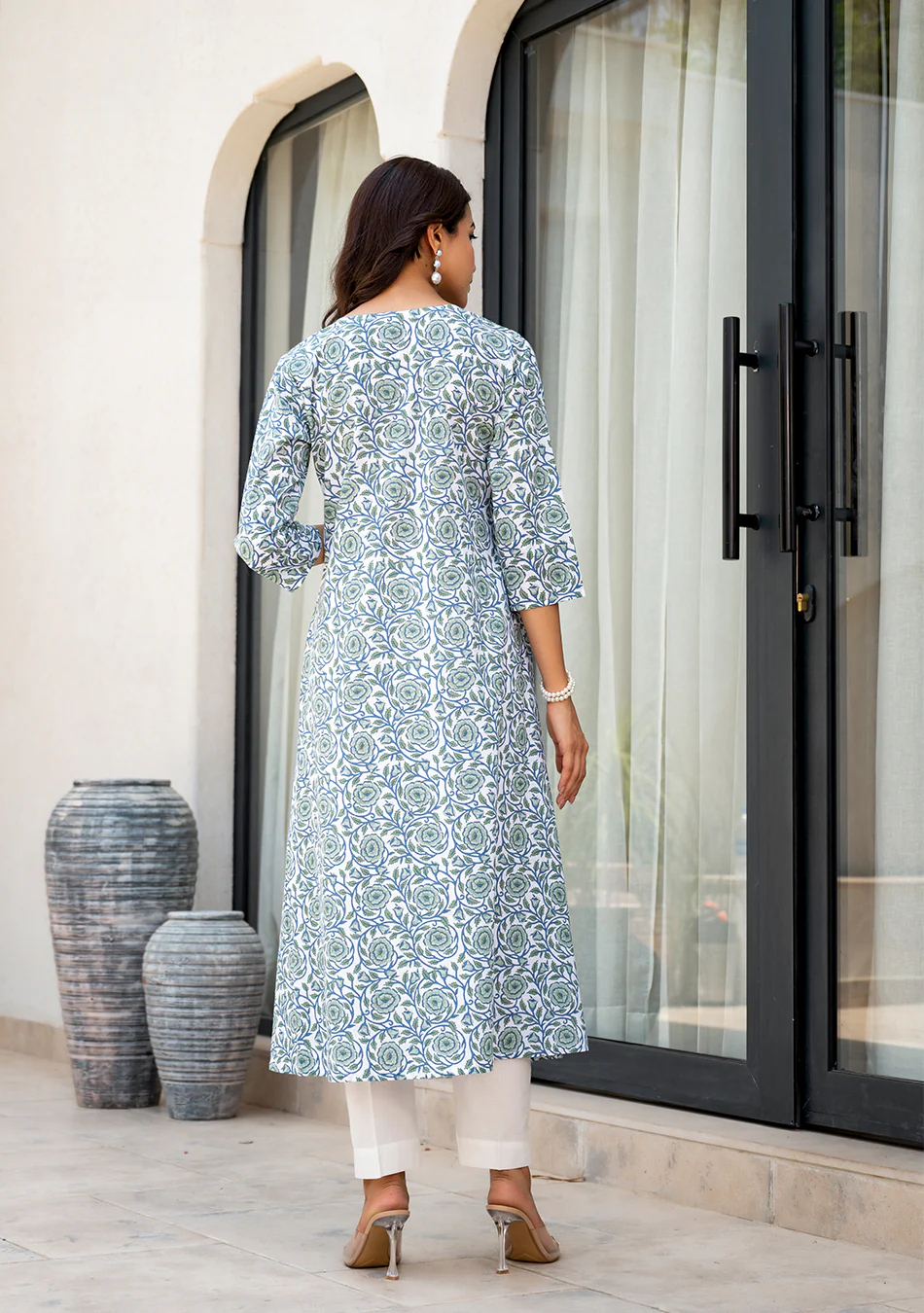 Azure Blossom Kurta - Image 6
