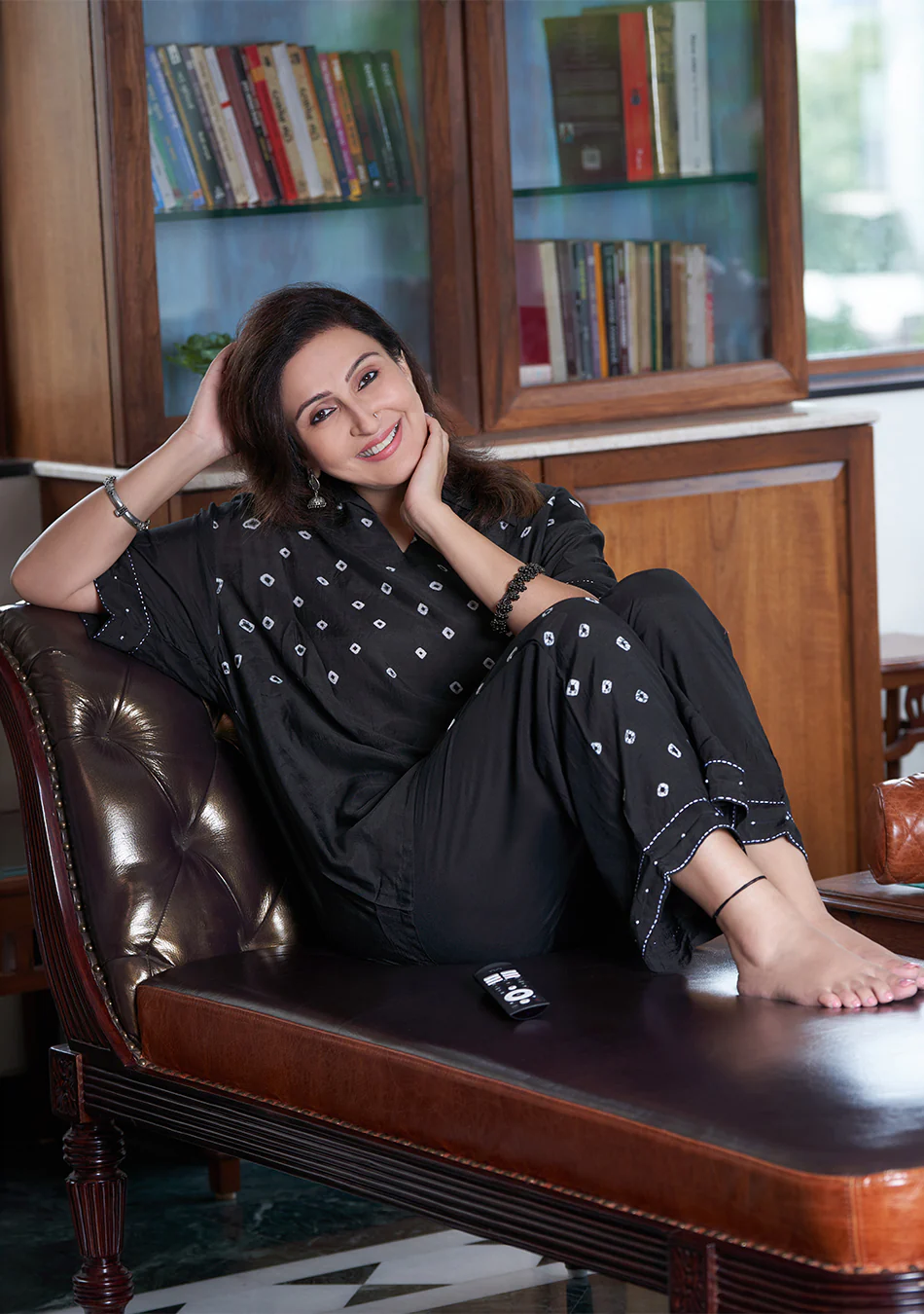 Aravalii Bandhej Noir Luxe Co-ord Set