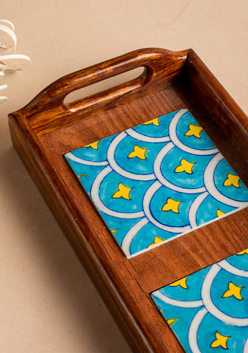 Barrow Blue Pottery Serving Tray - Image 3