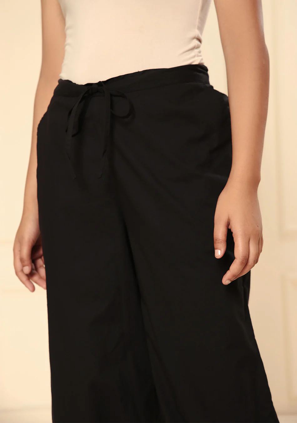 Black Afghani pant with pintex - Image 2